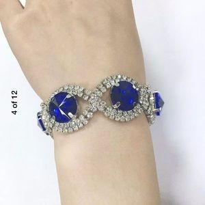 ❤️gorgeous all sapphire simulated diamond bracelet
